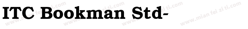 ITC Bookman Std字体转换